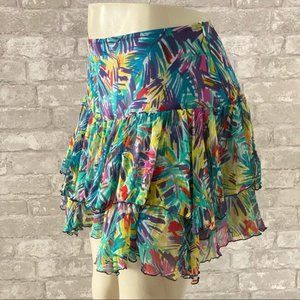 Zara Woman Ruffled Silk Mini Skirt **MINT CONDITION**